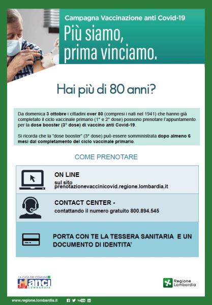 Campagna vaccinale - Informativa - BOOSTER