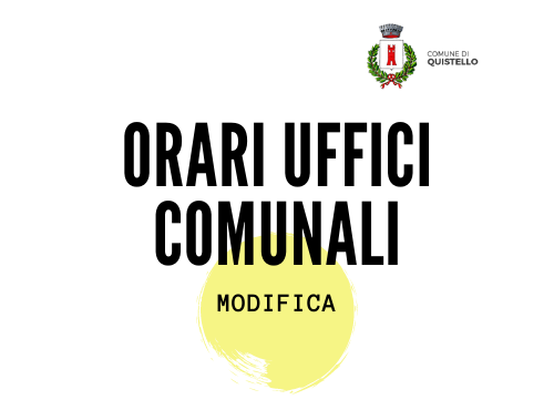 Orari Uffici Comunali