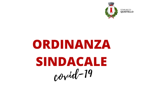 Ordinanza Sindacale Covid-19 Natale 2020