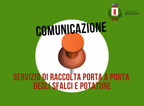 Servizio di raccolta porta a porta degli sfalci e potature