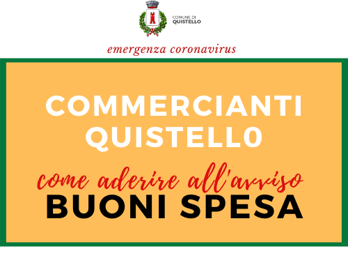 Buoni spesa alimentari, ADESIONE DEGLI ESERCIZI COMMERCIALI