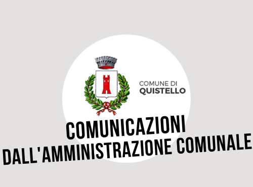 Comunicazioni dall’Amministrazione Comunale