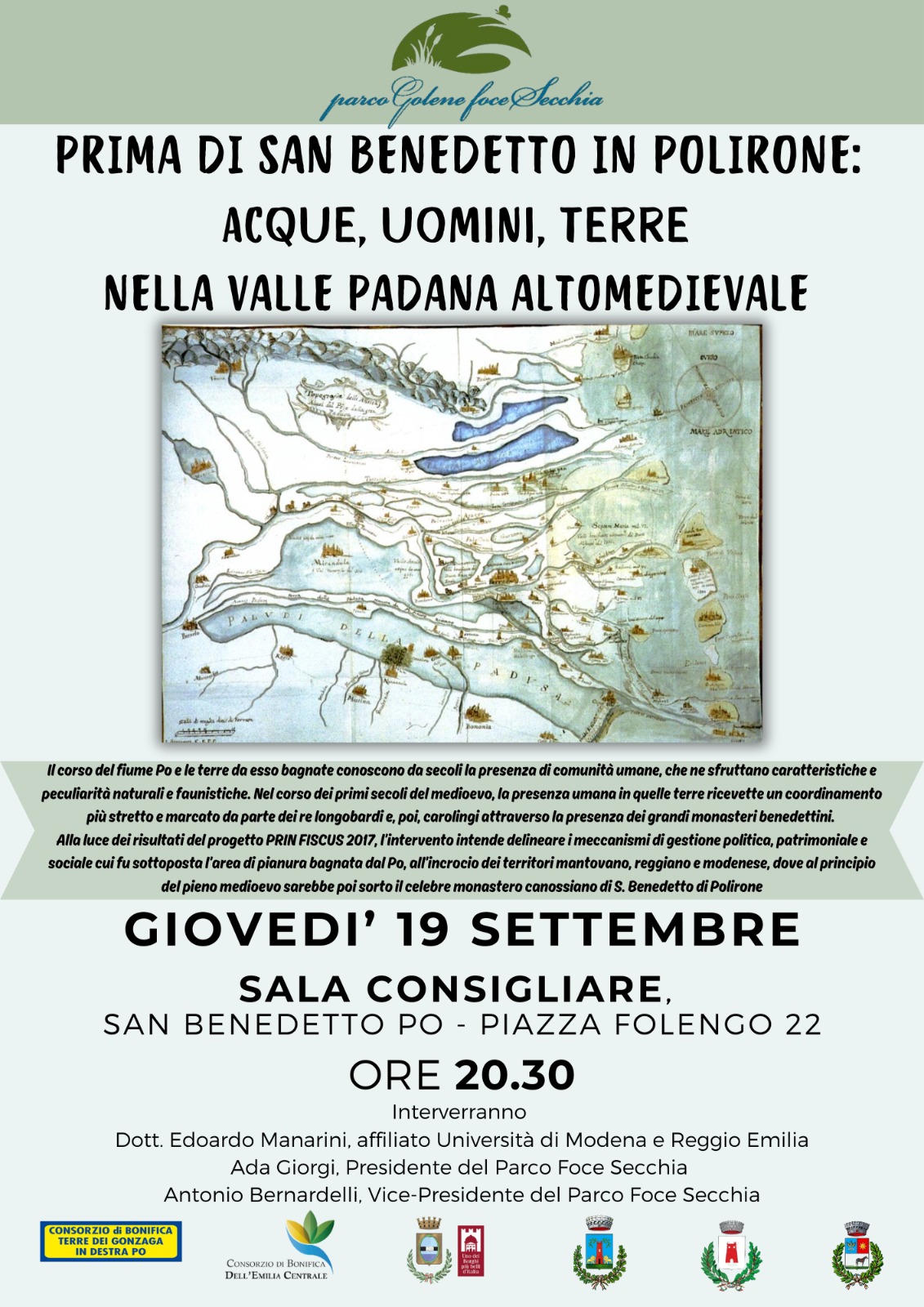PRIMA DI SAN BENEDETTO IN POLIRONE: ACQUE, UOMINI, TERRE NELLA VALLE PADANA ALTOMEDIEVALE